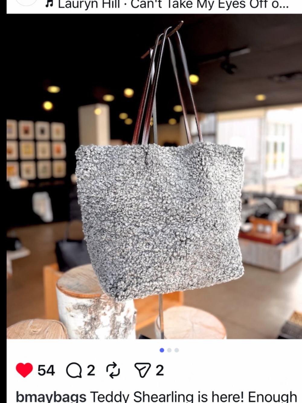 ~B*MayBags*NEW*The*Teddy ShearlingTote w *Interior Pocket EXCLUSIVE custom order